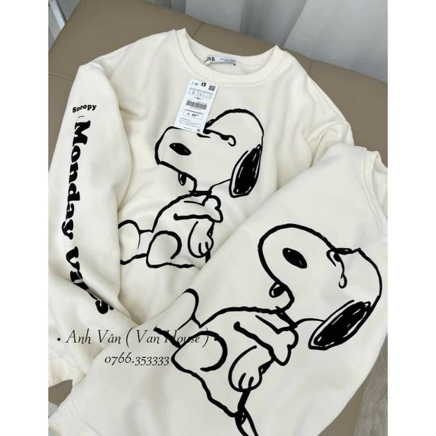 ÁO NỈ NỮ IN SNOOPY SIÊU XINH | BigBuy360 - bigbuy360.vn