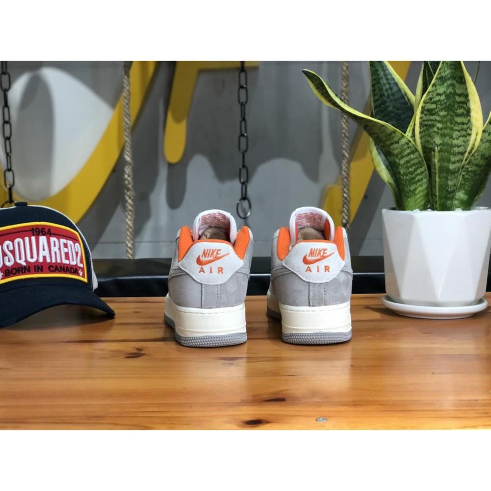 Giày thể thao AF1 xám gót cam bản cao cấp. | BigBuy360 - bigbuy360.vn