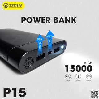 Pin dự phòng TITAN P15 15000mAh