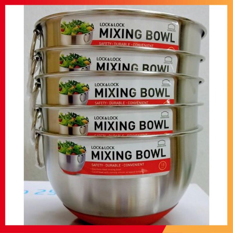 Tô Trộn Bằng Inox LocknLock Có Đế Silicone  - Hàng chính hãng