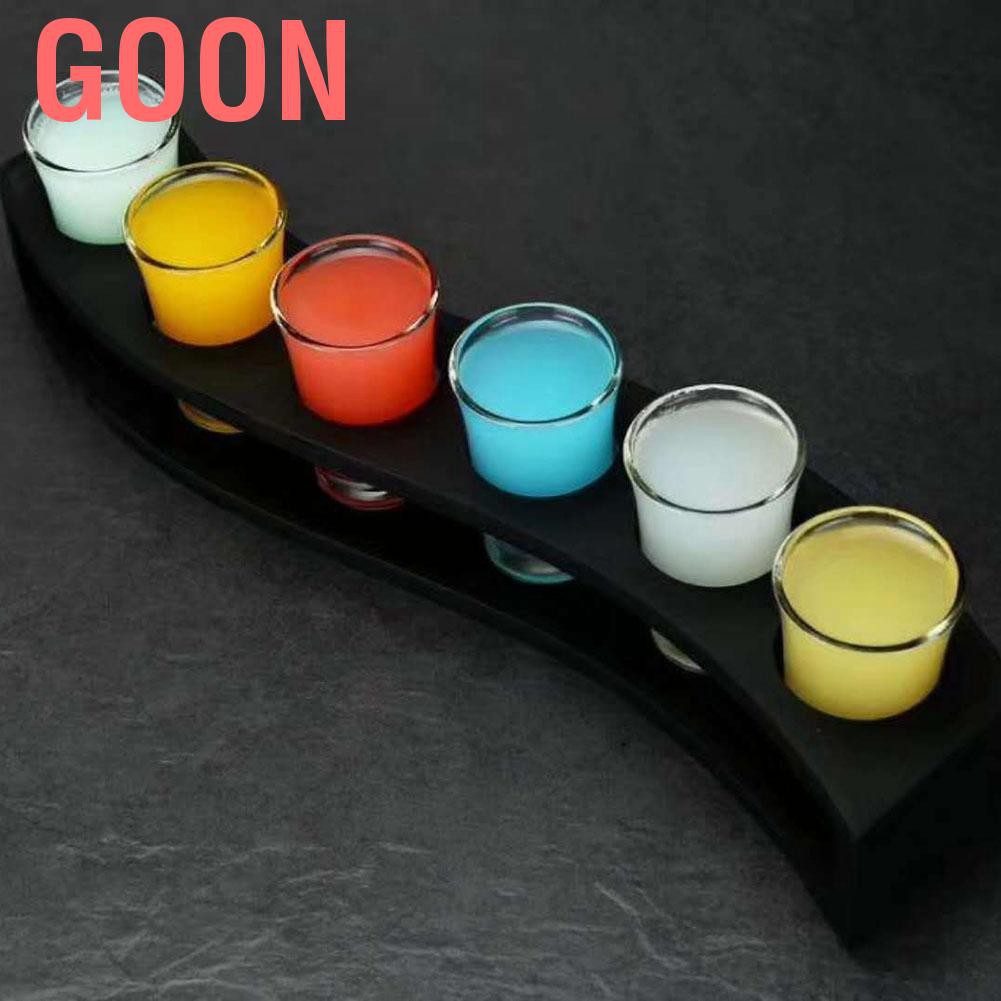 Goon kệ gỗ 6 Ngăn Trưng Bày Ly Rượu Vang Tiện Dụng