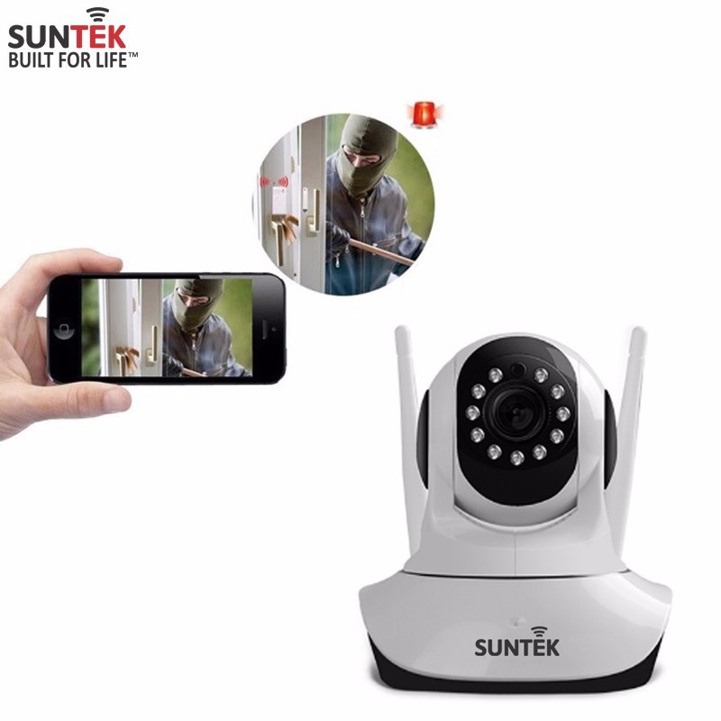 Camera Giám Sát và Báo Động IP Wi-Fi SUNTEK 1.0 - Hàng Chính Hãng - Bảo hành 1 năm