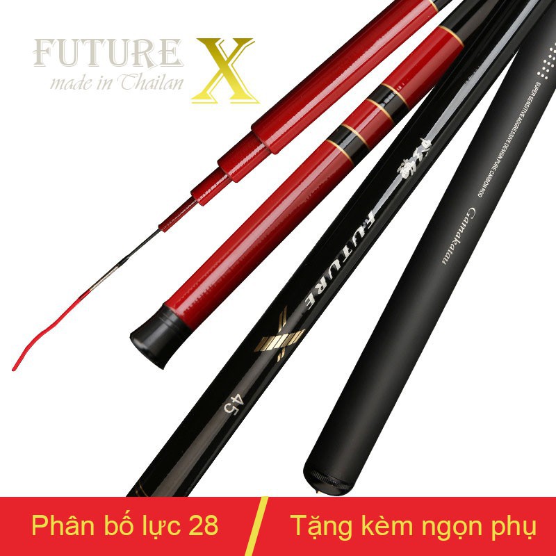 Cần câu tay Future X 5H - carbon xoắn made in ThaiLan