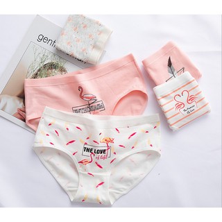 quần lót cotton dễ thương (combo 4 quần giảm giá)
