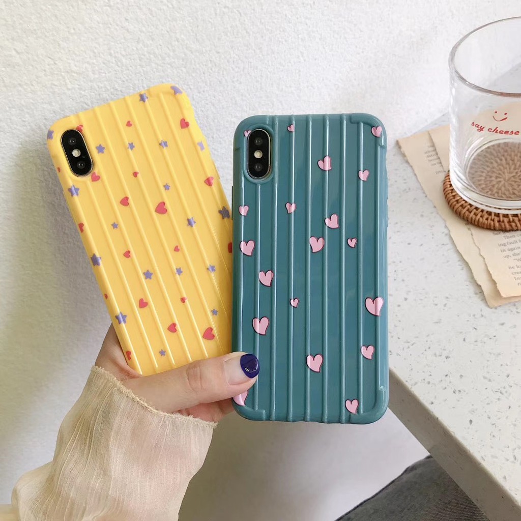 🌸VIDEO THẬT🌸 Ốp Lưng iPhone Vali Sọc Nổi Hình Trái Tim iPhone 6/6s/6plus/6splus/7plus/8plus/x/xs/xs max/11/11 pro max | BigBuy360 - bigbuy360.vn