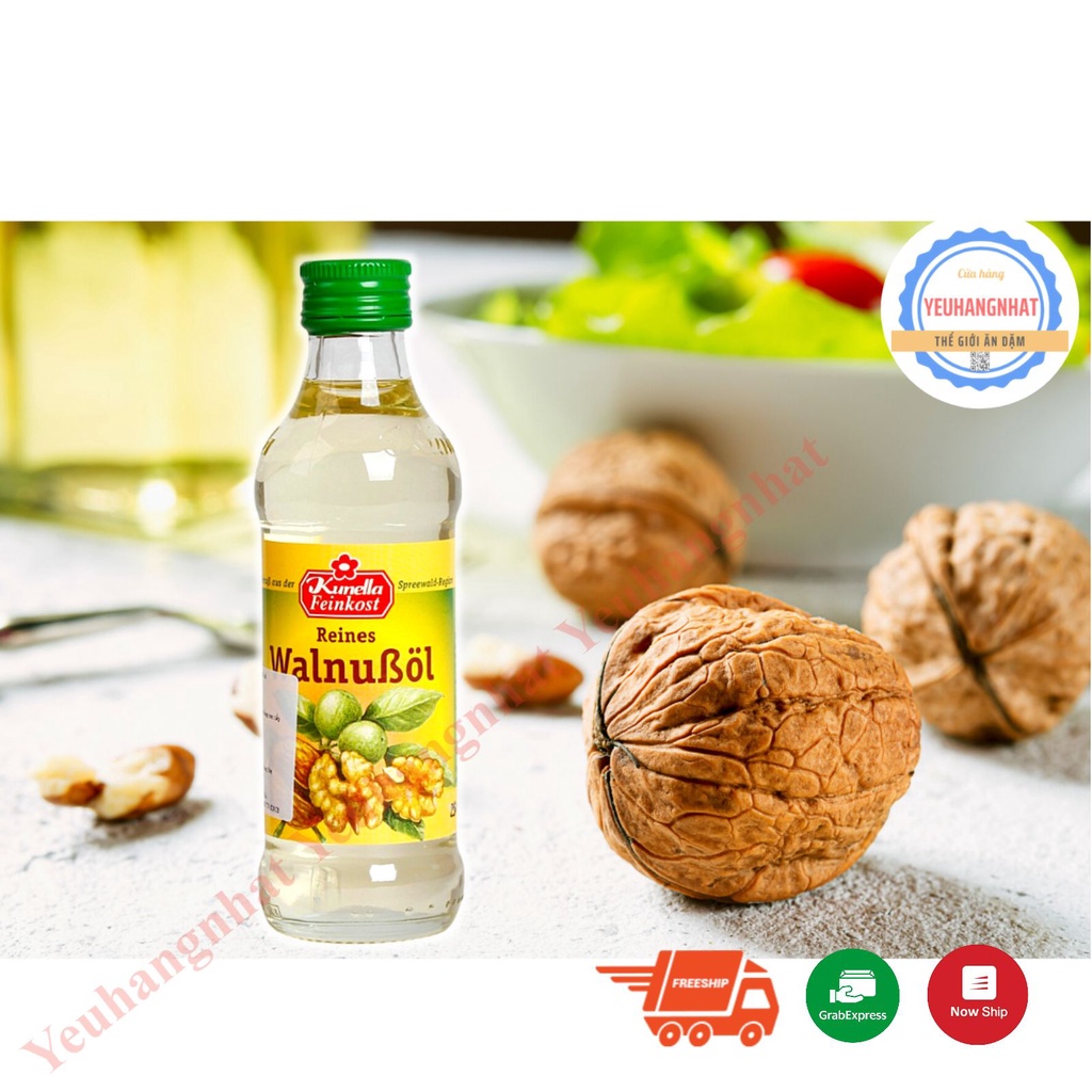 Dầu óc chó Kunella Feinkost WalnuBol 100ml (Đức) cho bé ăn dặm