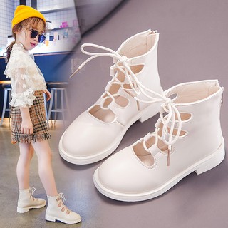 Giày Búp Bê Kiểu Hàn Quốc Thiết Kế Xinh Xắn Cho Bé Gái🔥Giày Bốt Công Chúa Cổ Thấp Thời Trang Mùa Thu Cho Bé Gái