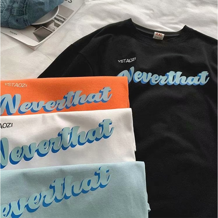 Áo Thun Nam Tay Ngắn Cổ Tròn Thời Trang Hàn Quốc 4 Màu Cỡ M-5Xl