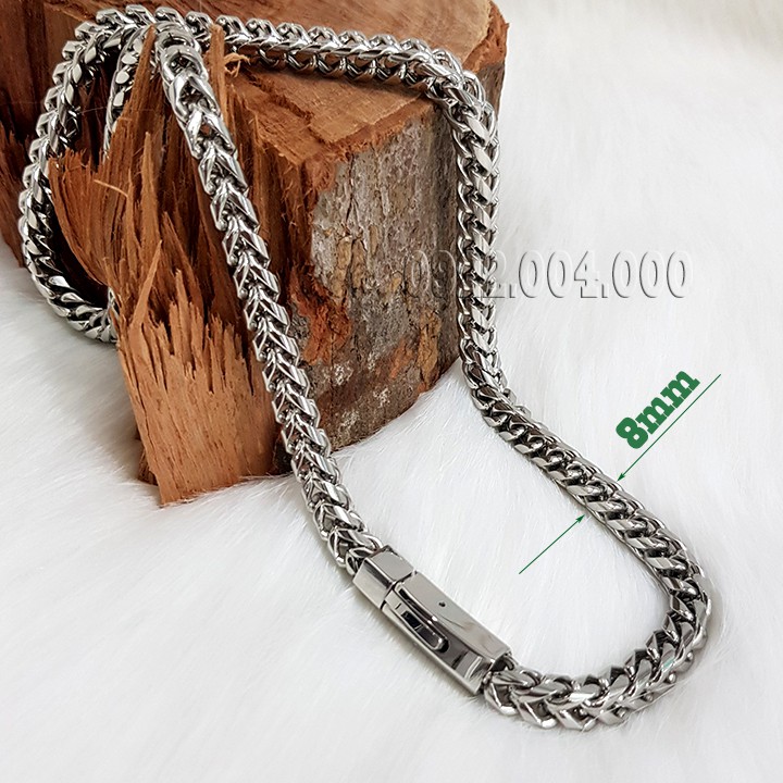Dây chuyền nam cỡ lớn bảng vuông DZ1011.