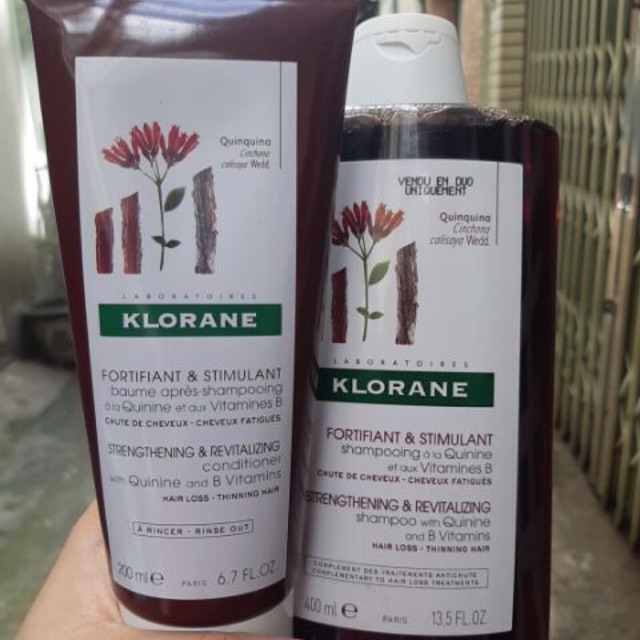 Dầu gội chống rụng tóc Klorane 400 ml Pháp