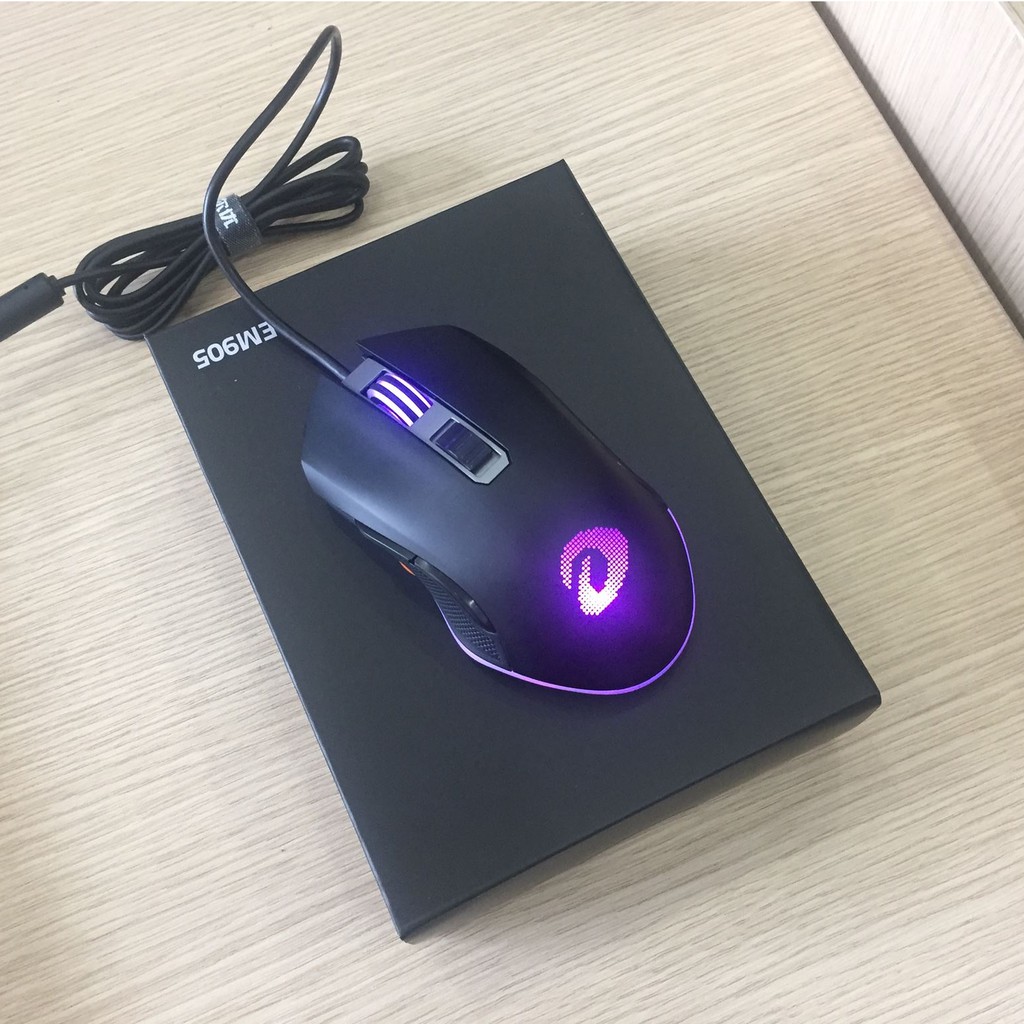 Chuột Không Dây Gaming DareU EM905 Pro Black/Pink ( Đèn LED RGB )