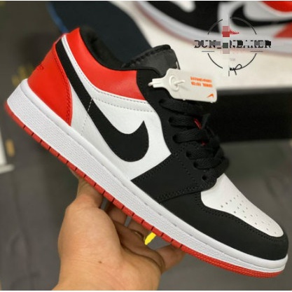 Giày Thể Thao - Sneaker Nam Nữ, Giày JD1 Cổ thấp Đỏ Đen Cao Cấp Siêu Rẻ