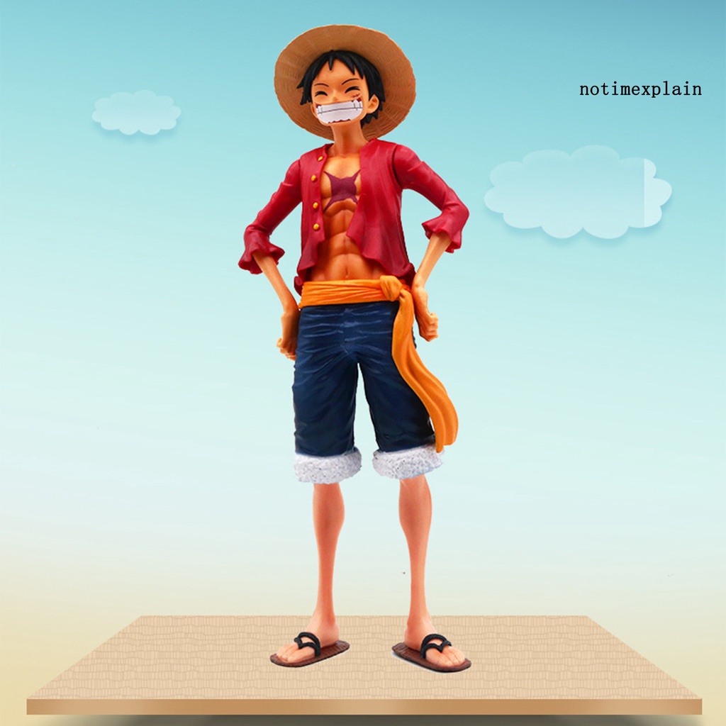 NTP Luffy Figure Model Anime One Piece Action Realistic PVC Cartoon Decor Display Mold for Kids