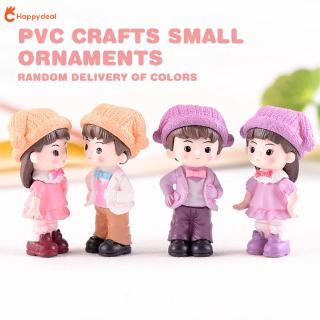 Mô hình đôi tình nhân mini bằng nhựa resin dễ thương dùng để trang trí bánh / nhà búp bê