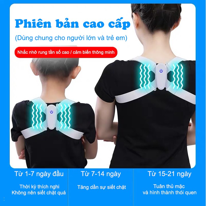 Đai Chống Gù Điện Báo Rung, Lưu Thông Được Số Lần Sử Dụng Khi Gù Lưng Chỉnh Sửa Thói Quen