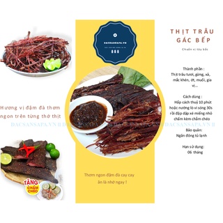 Thịt trâu gác bếp sa pa thơm ngon chuẩn vị tây bắc tặng kèm chẳm chéo 100g 200g giá tốt