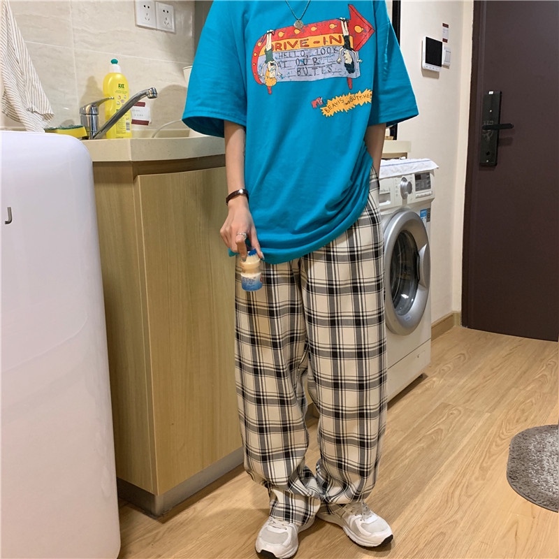 NRVP Quần Nữ Ống Rộng Lưng Cao Phong Cách Hàn Quốc Mới