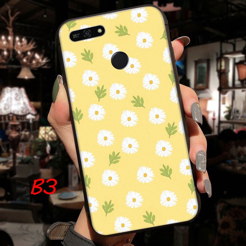 Ốp điện thoại silicone mềm hình hoa mùa xuân cho Huawei Y6 Y7 Y9 Prime 2019 Y6 2018 Y7 2019 Y6 Prime Y7 Prime 2019