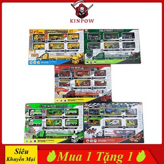 Đồ Chơi Mô Hình Xe Container Và Biệt Đội Xe KINPOW Nhiều Mẫu Cho Bé Đam Mê Sưu Tập