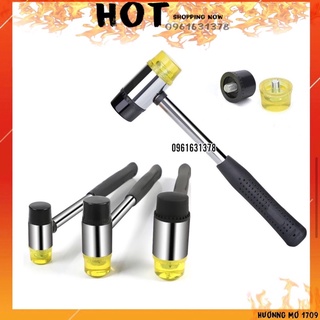 Búa cao su 2 đầu bp vàng đen