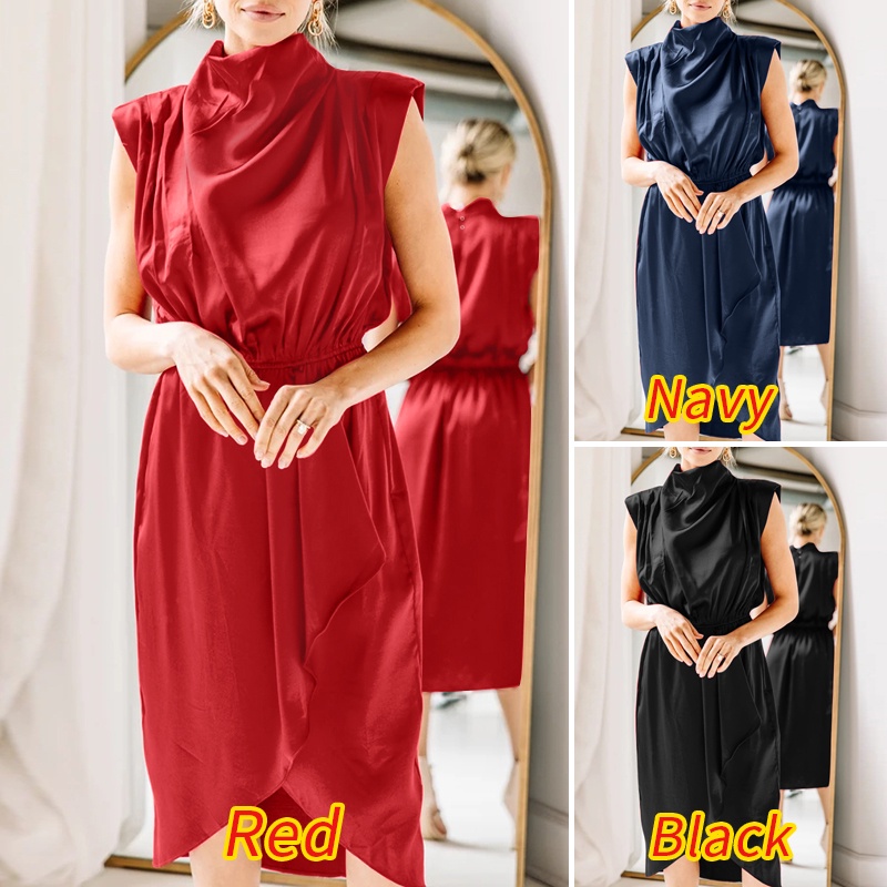 Đầm dài Zanzea không tay cổ lọ thời trang dành cho nữ