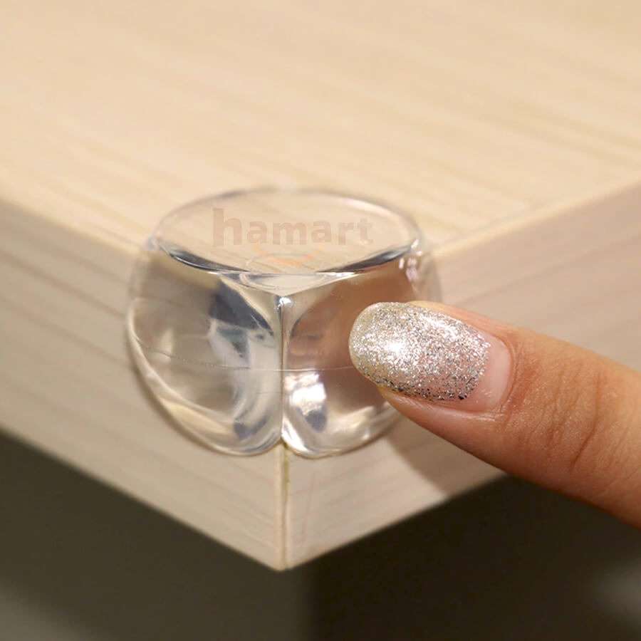 Sét 4 miếng bịt góc bàn silicon an toàn cho bé