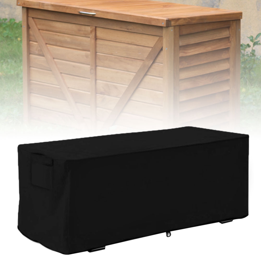 Allinit Garden Waterproof UV Proof Deck Box Cover Storage Box Protective Cover 123x62x55cm