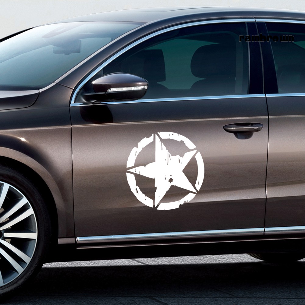 Miếng Dán Trang Trí Xe Hơi / Mô Tô Hình Ngôi Sao Chống Thấm Nước