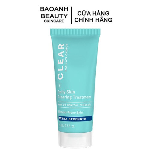 Kem Chấm Mụn Paula's Choice Clear Extra Strength Daily Skin Clearing Treatment with 5% Benzoyl Peroxide 6117