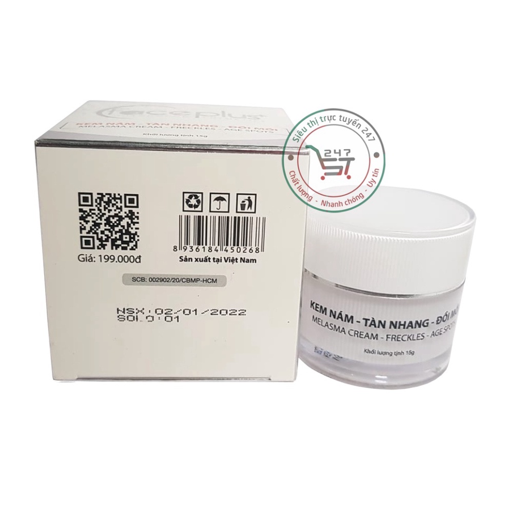 Kem Nám Tàn nhang Đồi mồi Face plus  chăm sóc da hiệu quả
