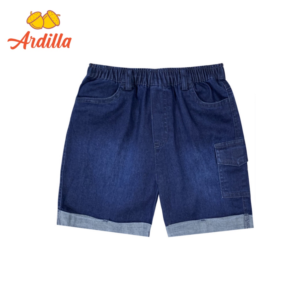 Quần Short Jeans Bé Trai ARDILLA Phong Cách Năng Động, Chất Vải Mềm Mại, Thoải Mái Cho Bé 2-8 Tuổi KB1604