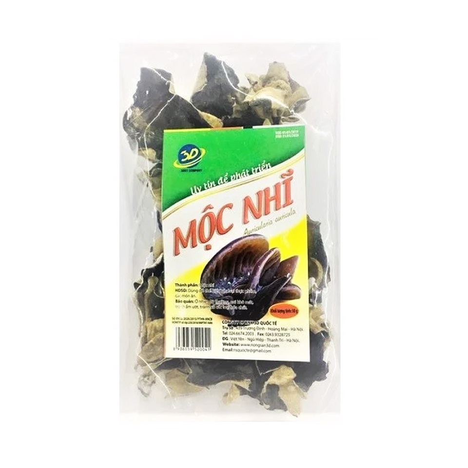 Mọc nhĩ sạch khô đóng gói hay còn gọi là ( nấm mèo ) 100g