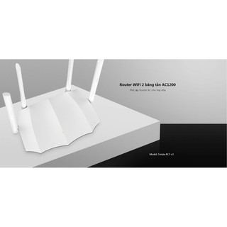 [SALE 10%] Thiết bị phát wifi, modem wifi Tenda AC5 AC1200 4 anten tốc độ 300Mbps -> 867Mbps, băng tần kép 2.4GHz & 5GHz