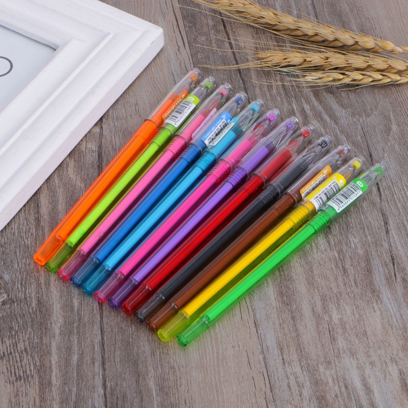 Set 12 Bút Mực Gel Màu Cho Học Sinh