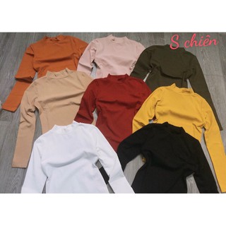 áo thun cổ lọ tay dài
