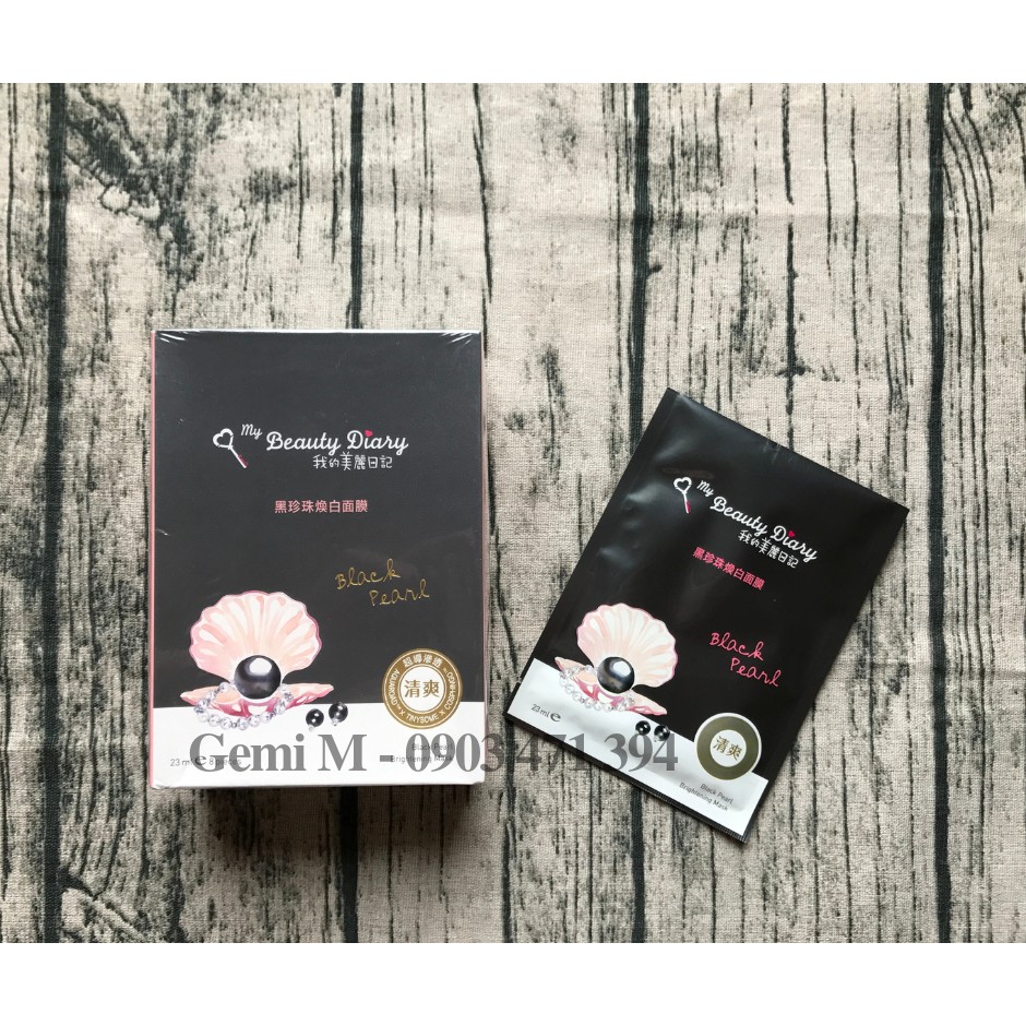 Mặt Nạ My Beauty Diary Ngọc Trai Đen
