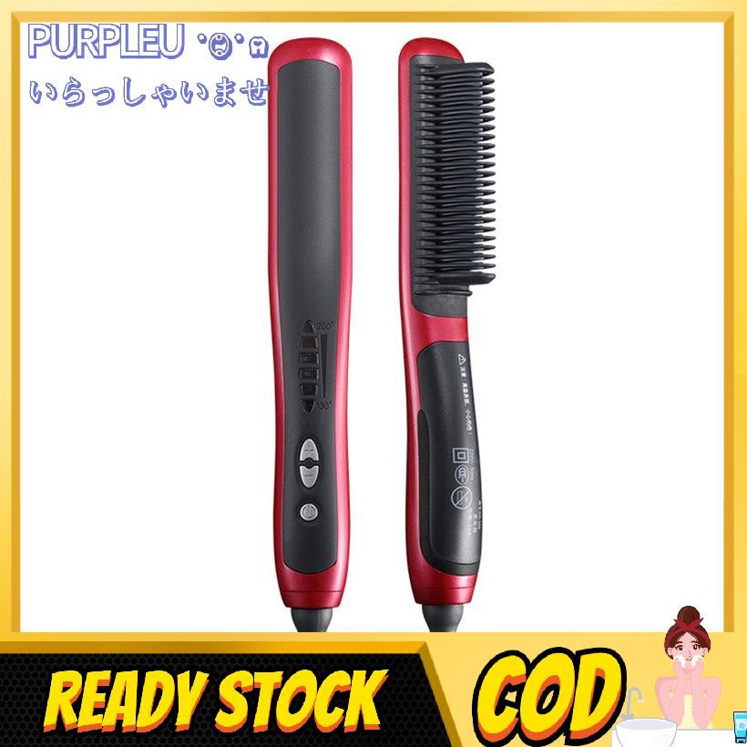 Hair Comb Brush Multifunctional Quick Beard Hair Straightener Curling Curler
