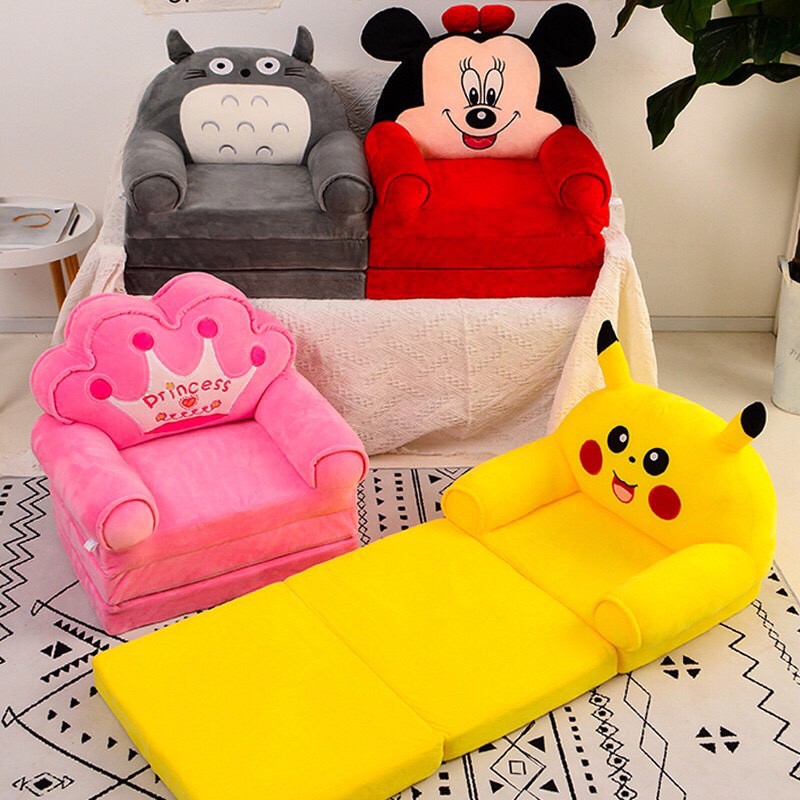 Sofa Giường - Ghế Lười Hình Thú Cho Bé 3 Tầng (Hàng loại 1)