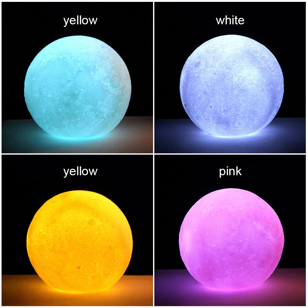 LED moon light 3D table lamp