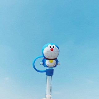Cốc pha sữa Doraemon cốc thuỷ tinh Doraemon có chia vạch