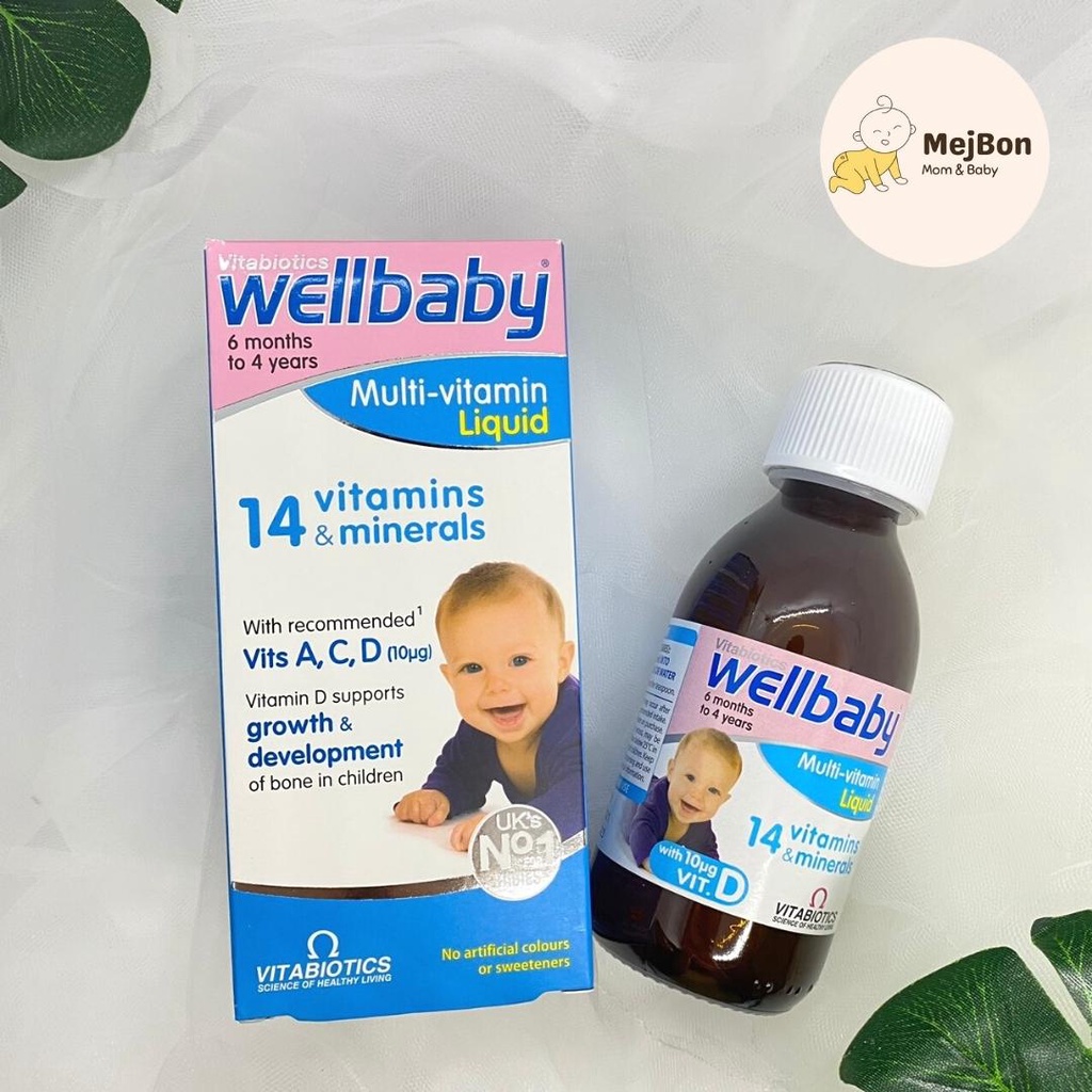 Vitamin tổng hợp wellbaby cho bé 150ml [ Anh]