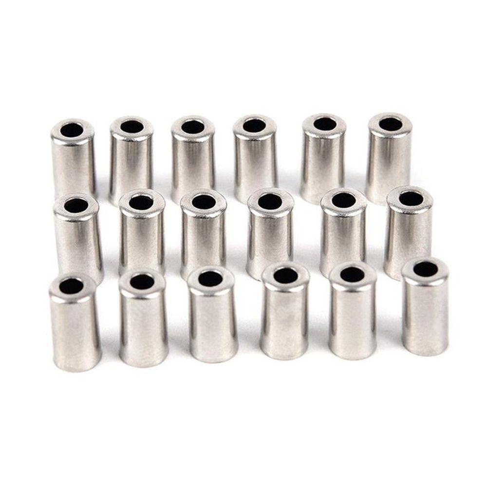 Bộ 100 Vỏ Bọc Dây Phanh Xe Đạp Bằng Hợp Kim Nhôm Chống Bụi Màu Bạc