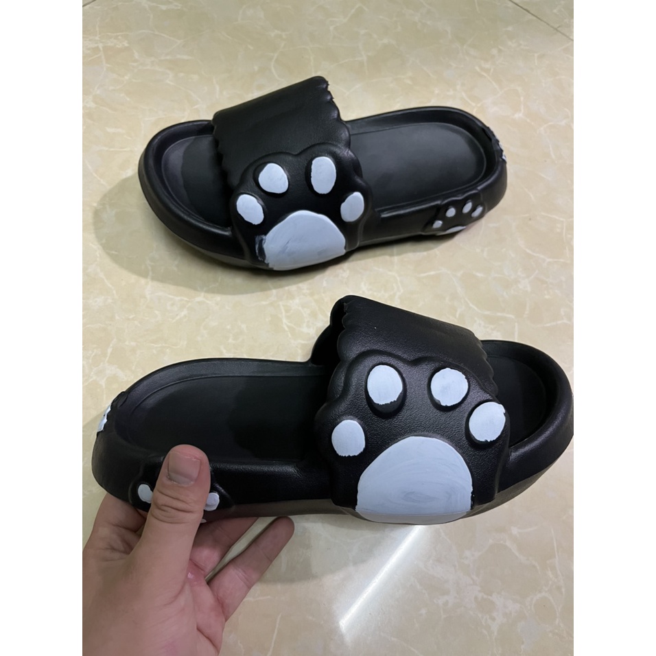 Dép quai ngang nữ đế độn hình Chân Gấu Bear dễ thương đi lên chân cực xinh TH-85