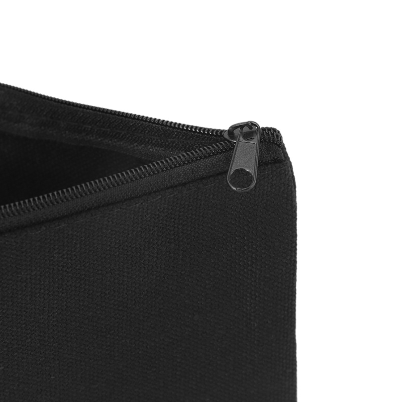 Set 80 Túi Đựng Bút Bằng Vải Canvas Màu Đen Có Khóa Kéo DIY