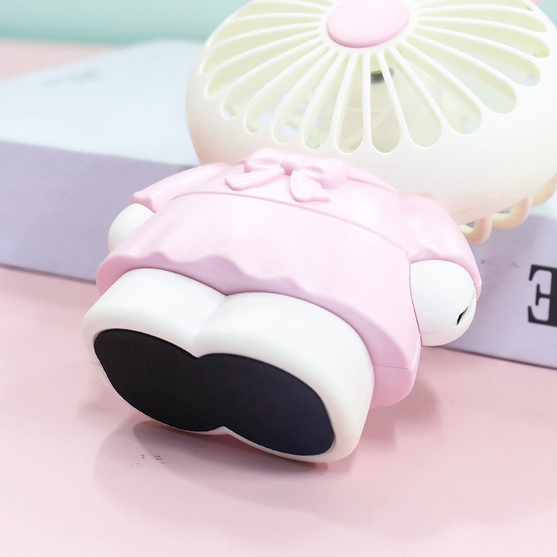 🌸 Quạt Cầm Tay Mini Hình Kitty & Thỏ & Gấu Cute 871 🌸 Kèm dây sạc usb