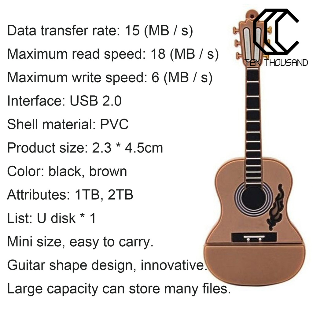 T~🔥USB Disk Multi-Functional PVC Memory Stick Thumb Drive for Work