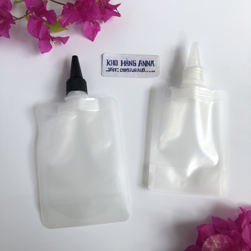 Túi nhựa Nắp nhôm vàng/ Bạc - Túi trong 30ml/ 50ml/ 100ml đựng Mĩ phẩm , chiết du lịch