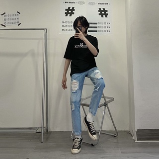 Quần skinny rách // M4 Outfit