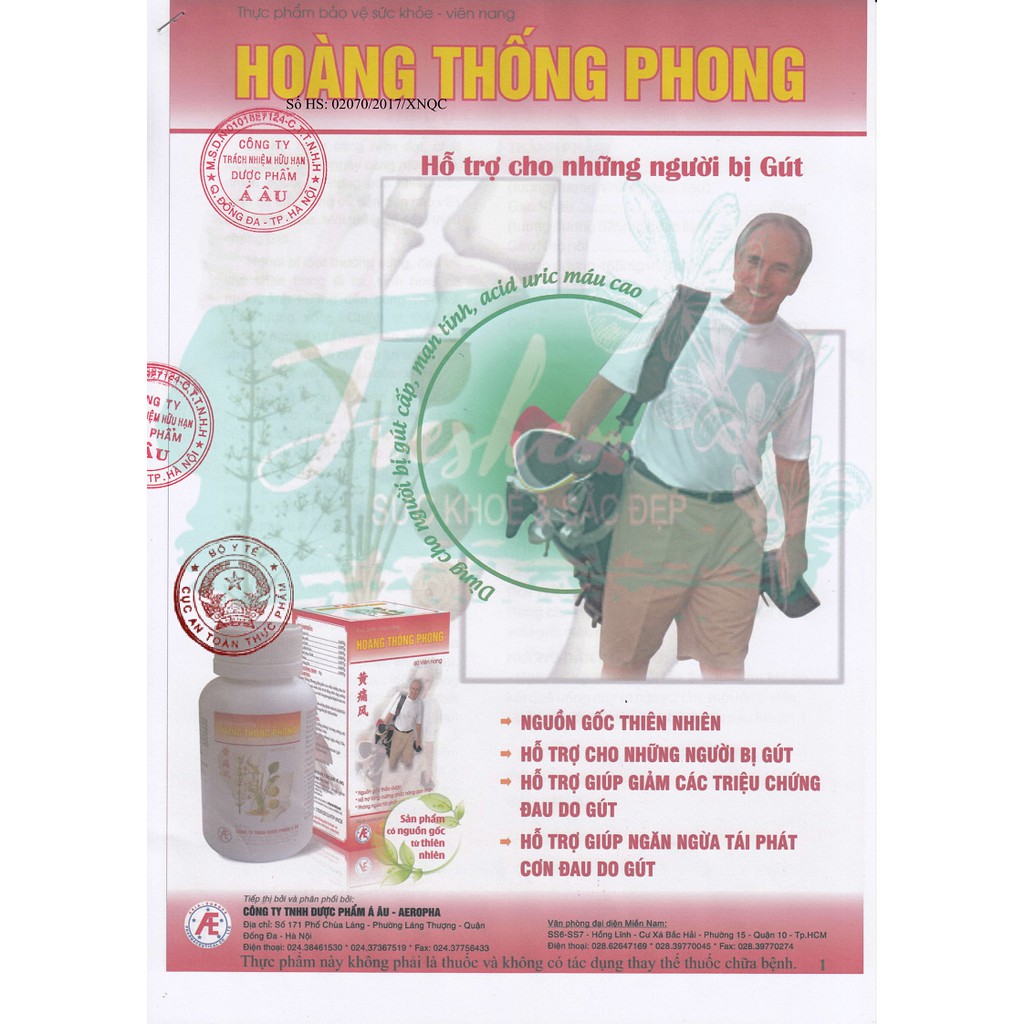 ✅ (CHÍNH HÃNG) Viên Uống Hoàng Thống Phong - Lọ 60v | BigBuy360 - bigbuy360.vn