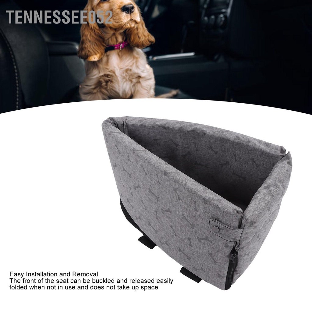Tennessee052 Chỗ ngồi trên xe hơi của Pet Nest Thoải mái có thể gập lại dễ dàng Vệ sinh Ghế an toàn cho thú cưng đệm bên trong chó nhỏ Mèo